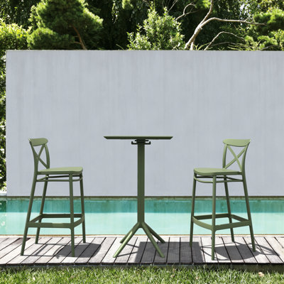 2 - Person Patio Dining Set Square Table