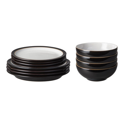 Denby Elements 12 Piece Dinnerware Set, Service for 4