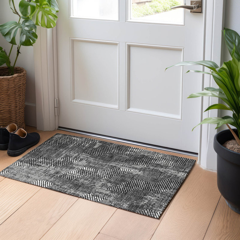 Tapis intérieur / extérieur Maliana, Rectangle 1 pi 8 po x 2 pi 6 po
