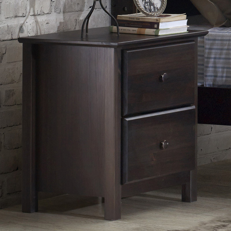 Shaker 20'' W Solid Wood Nightstand, Espresso