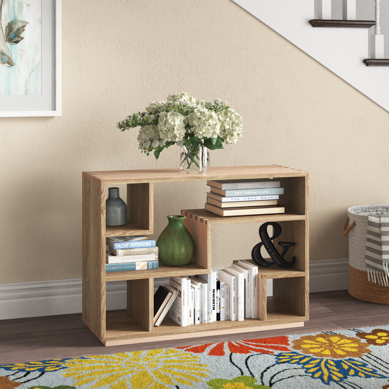 Tao Geometric Bookcase, Light Walnut