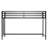 Sturdy Junior Twin Loft Bed With Ladder And Guardrails, Space-Saving Metal Bed Frame For Kids Bedroom, Black