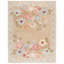 Jardin 80% laine touffetée à la main à 80%; Tapis floral 20% coton-628283274