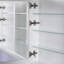 Armoire à pharmacie encastrée en bois massif avec tablettes réglables en verre 32 "H-927025053