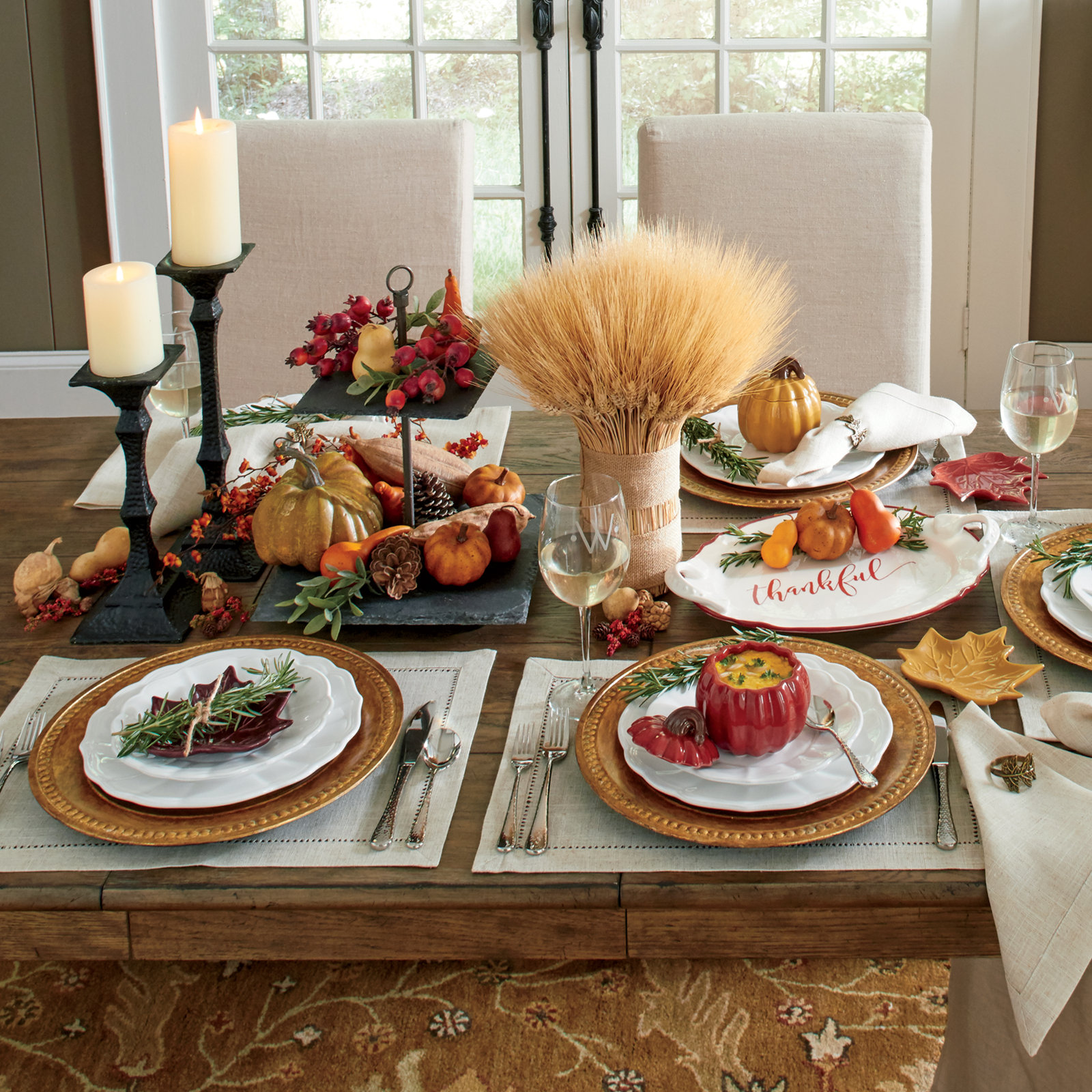 Waterbury Wheat Floral Arrangement