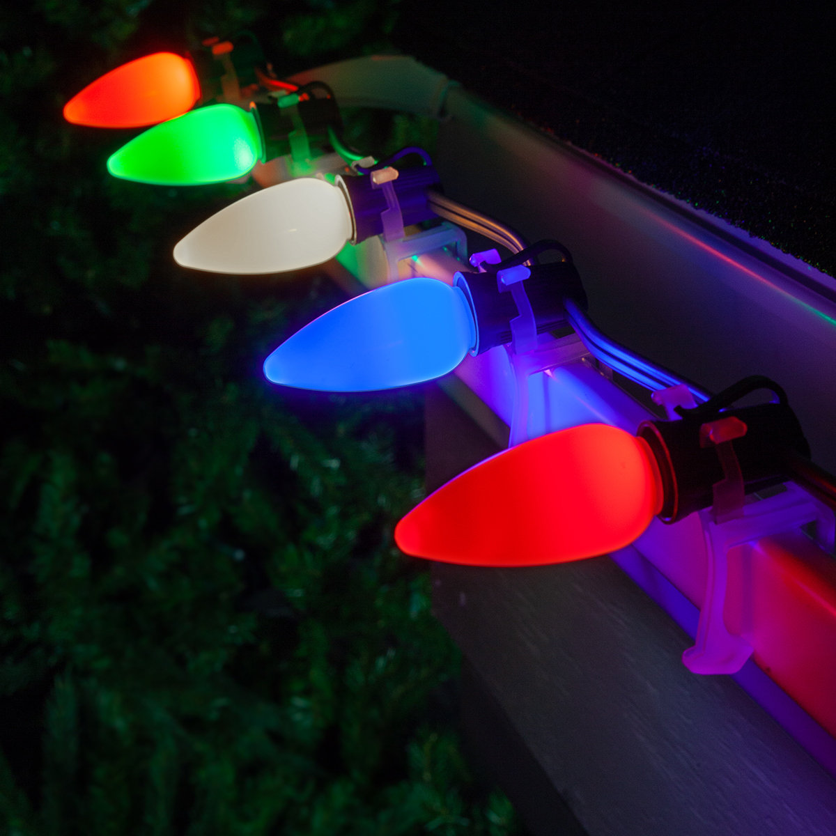 Shatterproof C9 OptiCore LED String Lights, 50, Multicolor