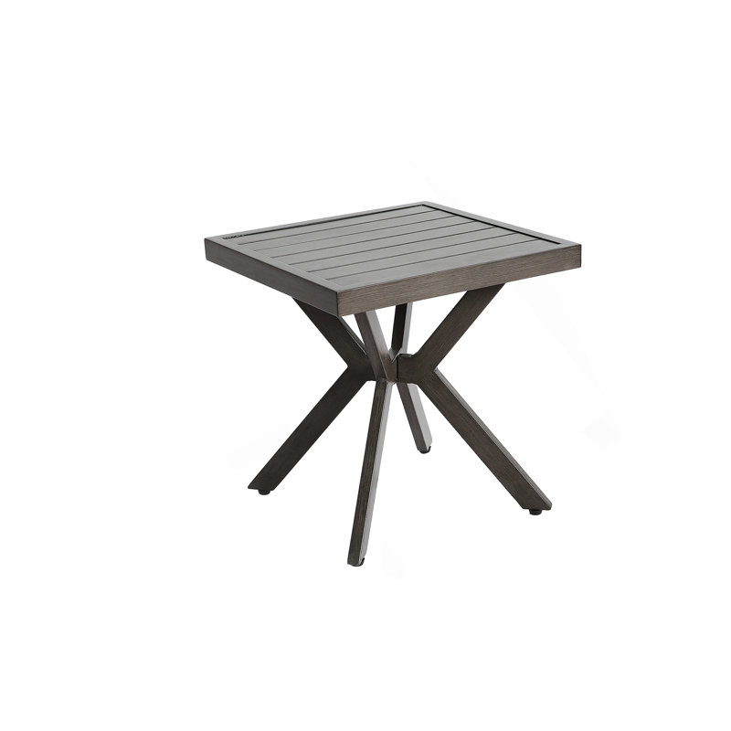 Table en aluminium coulé