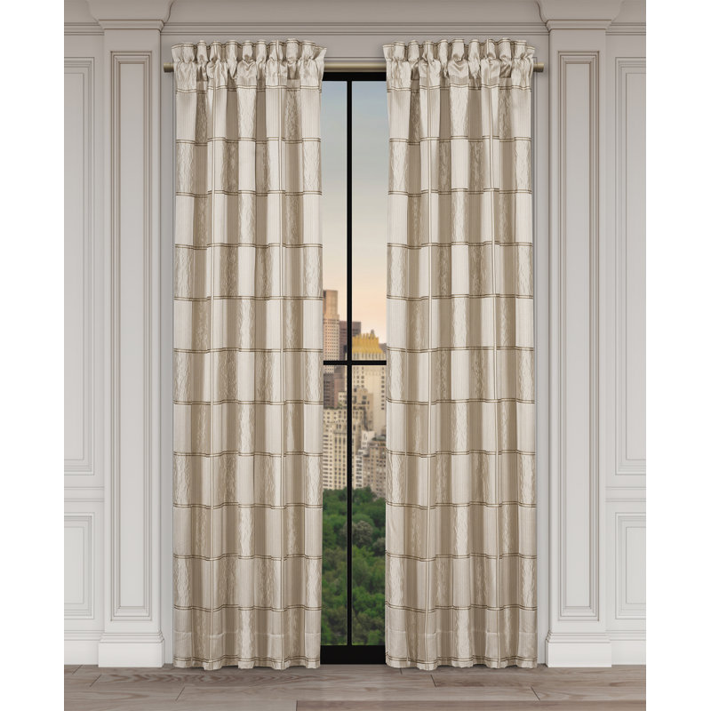 Brando - Flax 95" Window Panel Pair, 50" W x 95" L