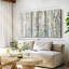 «Birch Wood Meadow», 3 pièces sur toile-98563153