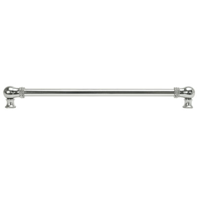 Classic-Beaded 18 inch center to center long pull; 5/8 inch smooth handle in finish Platinum