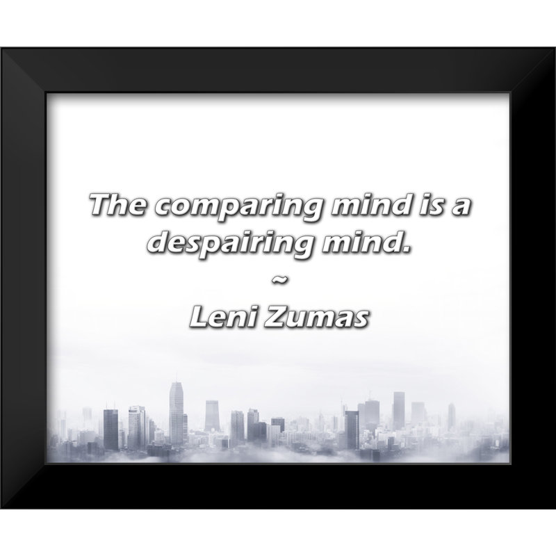 Leni Zumas citation: L'esprit de comparaison est un esprit de détresse.