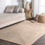 Tapis d'intérieur / extérieur brun clair tressé Owensby-168081925