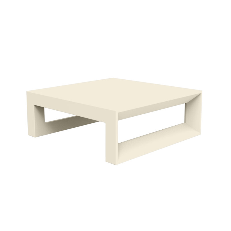 Frame Sun Plastic Coffee Table, Ecru