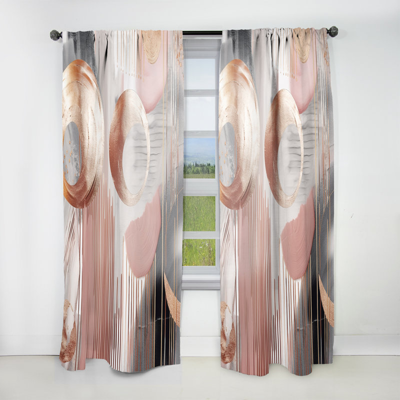 Stateburg - Whispers Of Marble V - Rideau moderne - Velours obscurcissant - 1 panneau, L 52 po x L 63 po