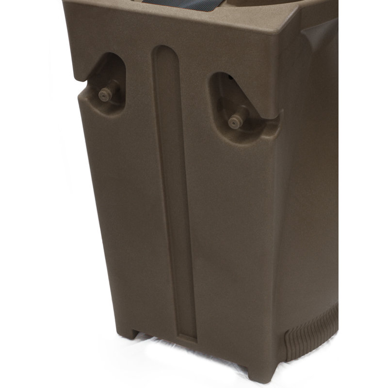 Urne d'assistant 65 gallons Baril de pluie, Chêne