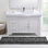 Tapis de couloir pour salle de bain en microfibre Heathered Hotel, 20 po x 60 po