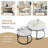 Sintered Stone Top Nesting Coffee Table Set-1785501445-1785501446
