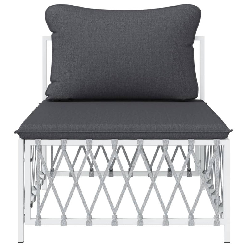 Minafo Outdoor Armless Lounge Chair, White