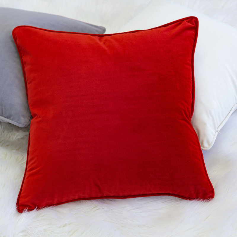  Square Pillow Cover & Insert, Rust