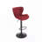 Swivel Fabric Upholstered Metal Bar Stools Set with Back and Footrest