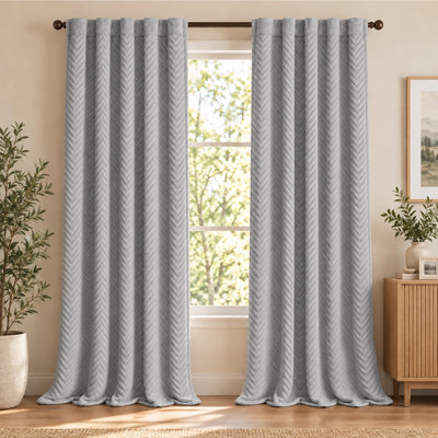 Rideaux occultant super épais à 3 couches, panneaux de fenêtre en molleton matelassé et isolant et insonorisé pour la chambre à coucher et le salon