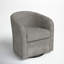 Fauteuil demi-tonneau pivotant en polyester 30,5 po Anrea-1590898522