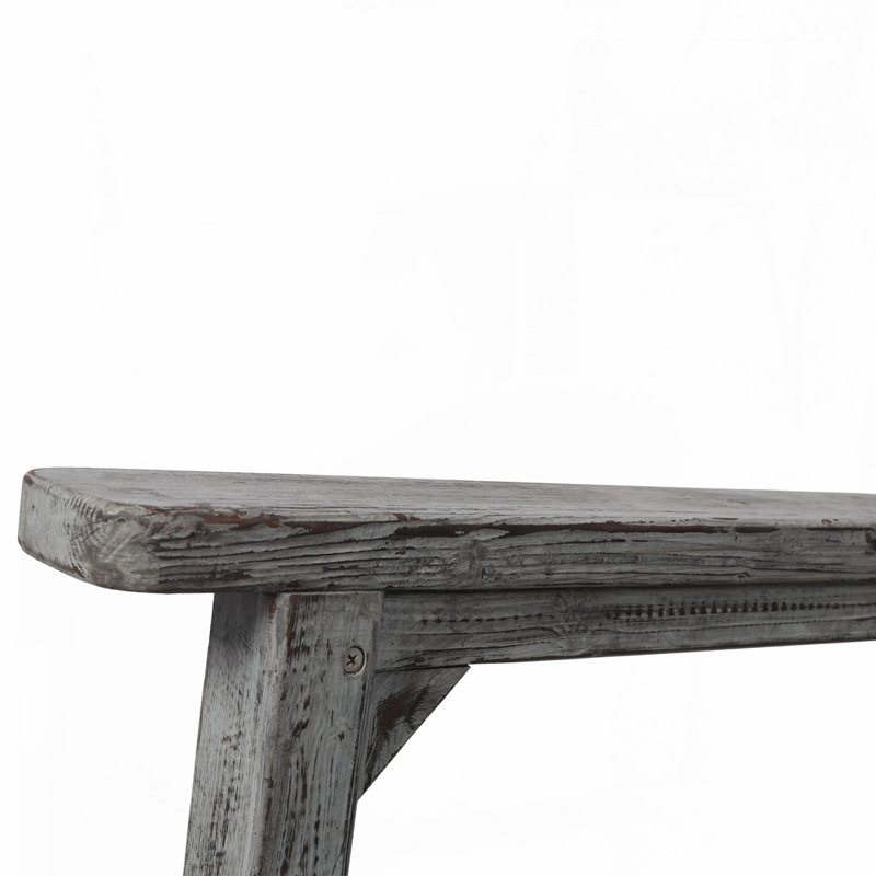 Chaise berçante surdimensionnée en bois pour porche ou pour l'extérieur et l'intérieur, Gris clair