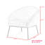 Fauteuil demi-tonneau en velours 31 po Lucent-1784623171