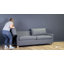 Louisa 87" Square Arm Sofa Bed with Reversible Cushions with USB-574069584