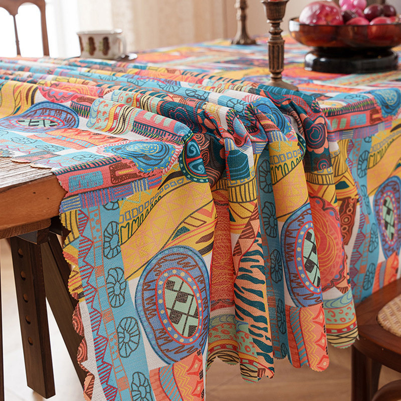 Nappe style bohémien rétro, L 102 po