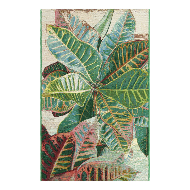 Firman Washable Floral Power Loomed Indoor / Outdoor Area Rug, Rectangle 2' x 3'1"