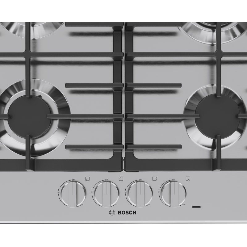 500 Series,24' Gas Cooktop,4 Burner,SS