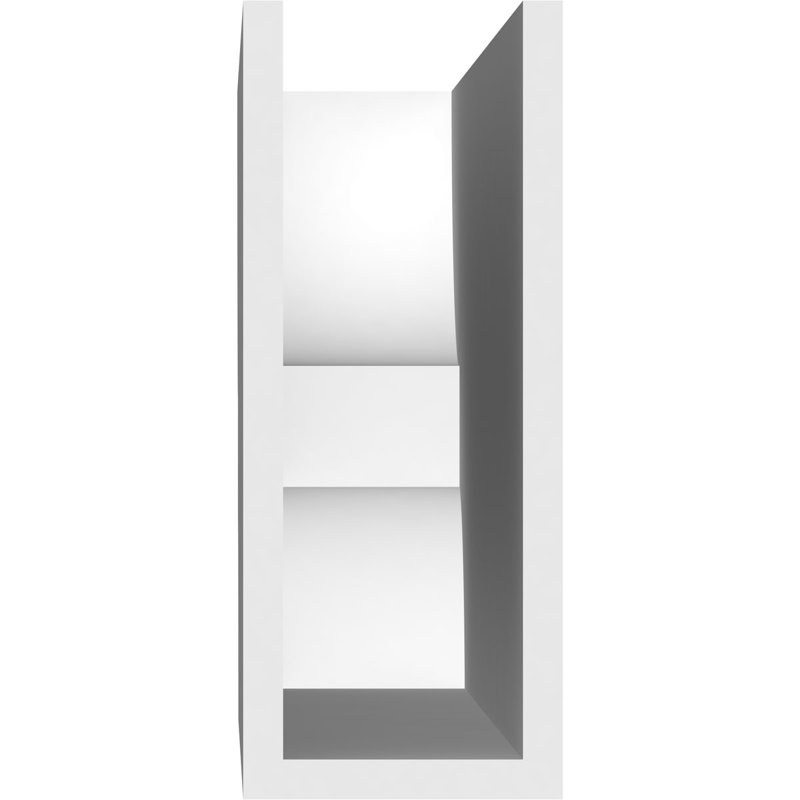 4"W x 10"H x 36"L Standard Ridgewood Architectural Grade PVC Rafter Tail, 10"H x 4"W x 36"D