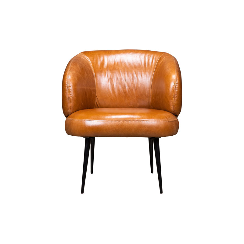 Versa Armchair, Saddle Genuine Leather