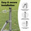 80cm H x 1000cm W Steel Border Fencing