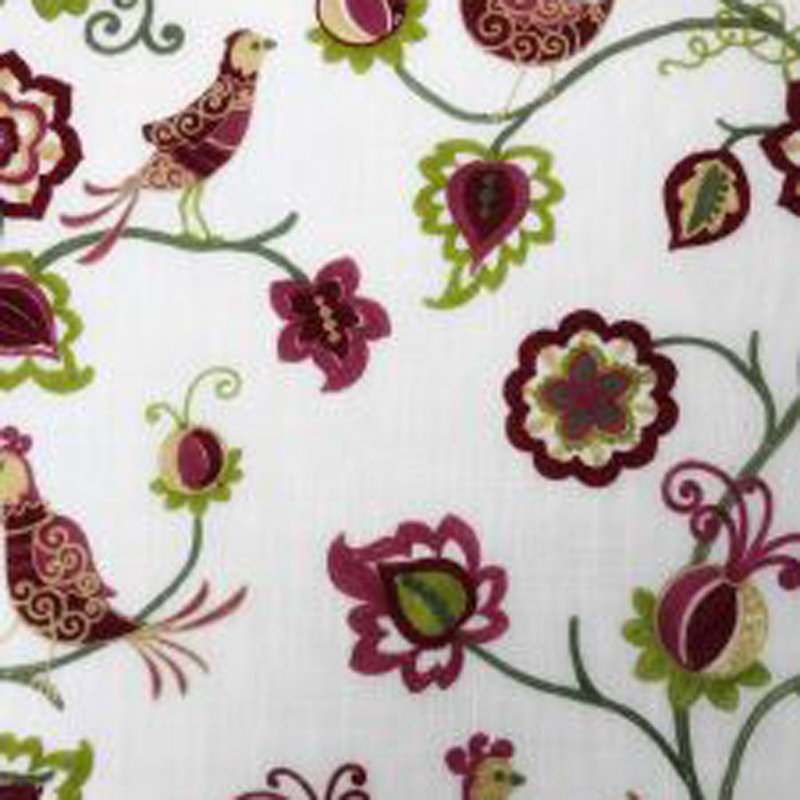 Fabric, Ivory/Pink