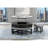T42 Black Coffee Table With 3 Stools-2093326144
