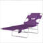 Outdoor Folding Chaise Lounge With Adjustable Back And Face Hole-1402693980