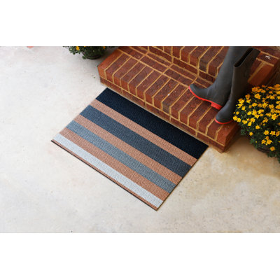 Neighburly Non-Slip Striped Outdoor Doormat