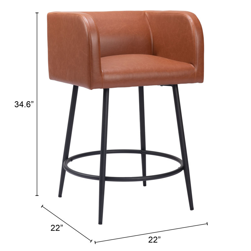 Tabouret Horbat, Brun, Hauteur de l'assise: 27 po