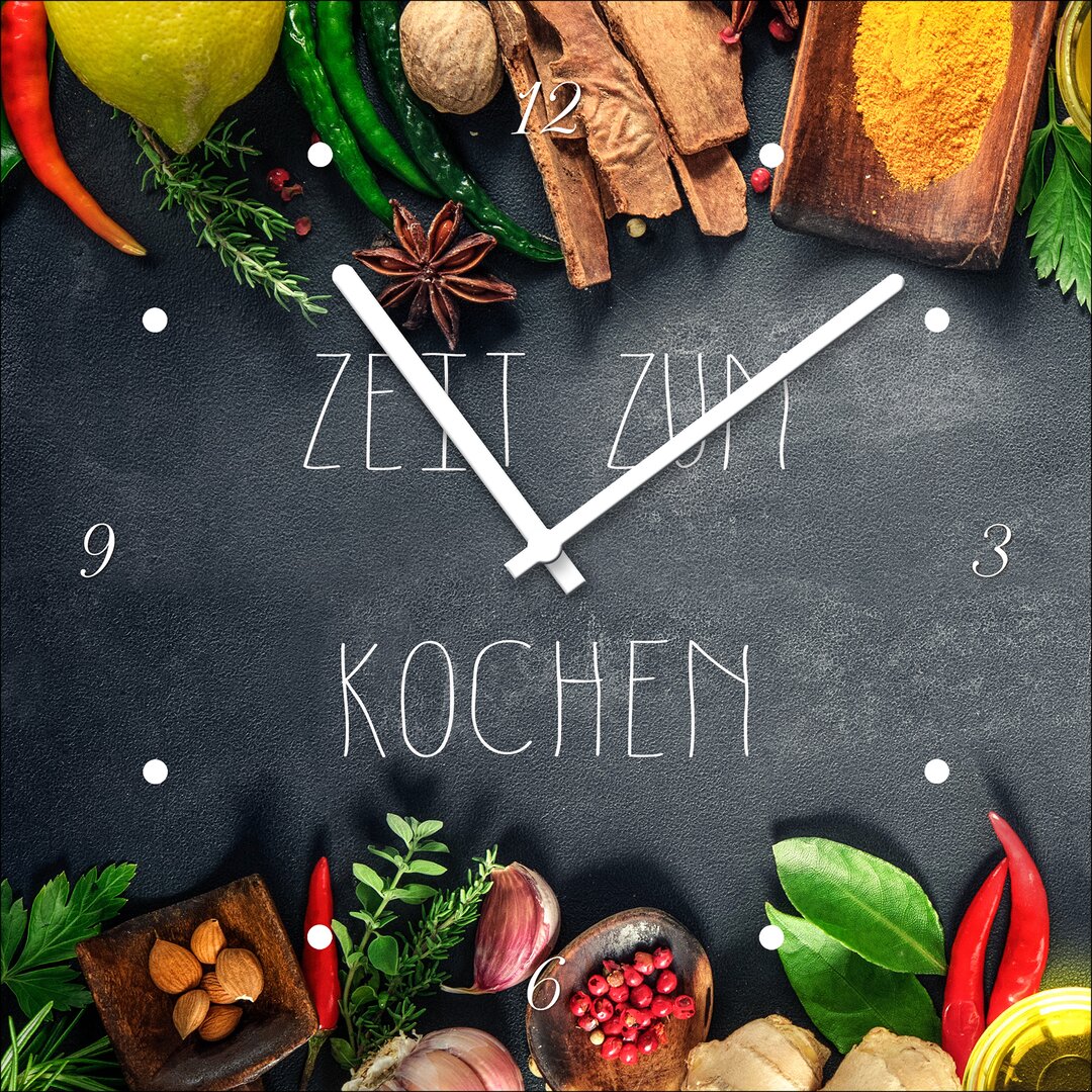 Glasbild Zeit zum Kochen