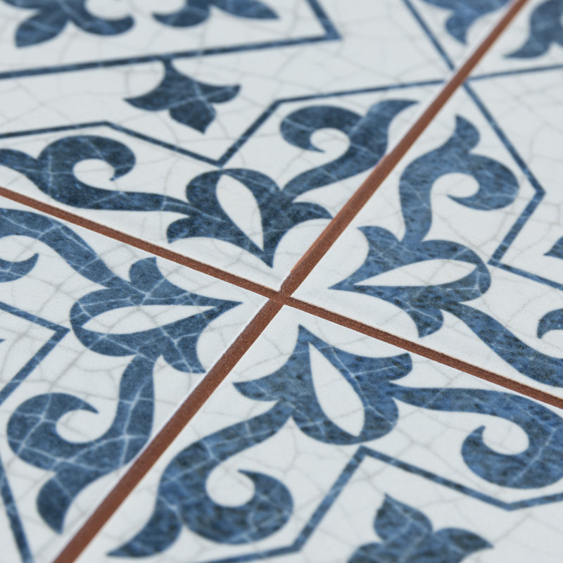 Harmonia 13" x 13" Ceramic Patterned Wall & Floor Tile