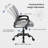 Adjustable Office Chair with 360°Rotation, Height and Tilt Control,Gray-600872383