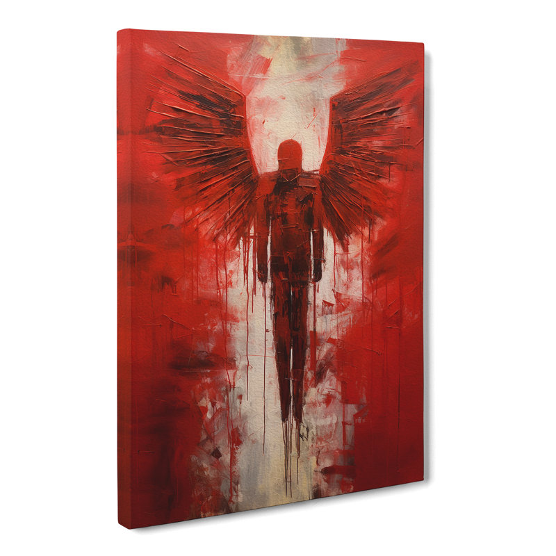 Angel Of The North Gestural - No Frame Print, 60cm H x 40cm W x 3cm D
