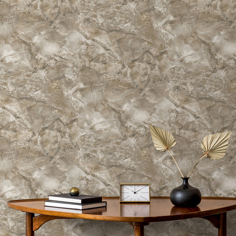 10.05m x 53cm Matte Wallpaper Roll, Brown