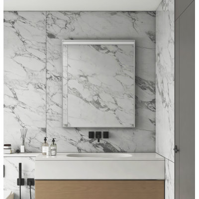 Miroir rectangulaire argenté