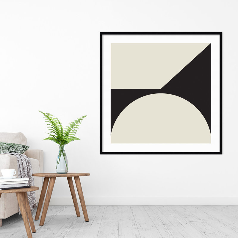 Minimal Max Mod I by The Creative Bunch Studio, 41.25" H x 41.25" W x 0.8" D, Black Framed