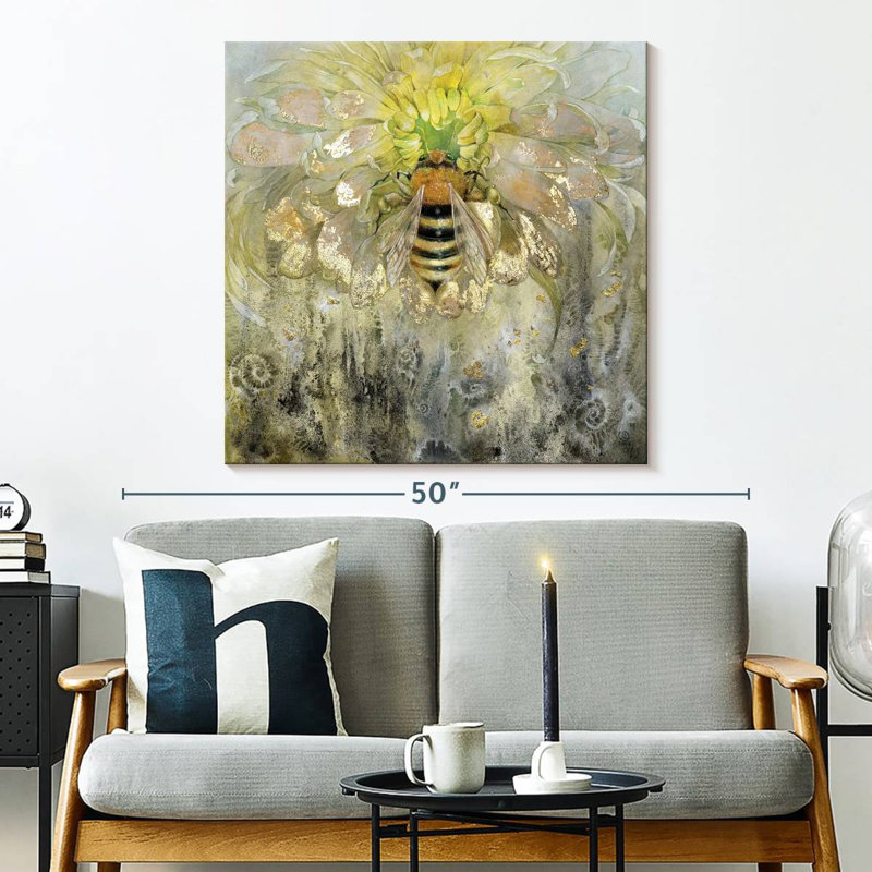 Insecte - abeille, H 33 po x l 33 po