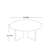 Rock Slab Coffee Table with Solid Wood Legs