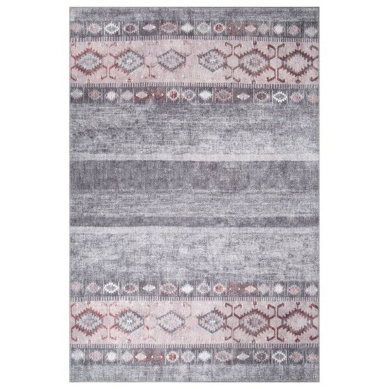 Premium Machine Washable Carpet, 4.6 x 6.2 Feet, 100% Polyester, 1850 g/m² | Pile Height: 0.2 Inches | Eco-Friendly Recycled Poly Cotton Underside | Perfect for Living Room, Bedroom, and High-Traffic Areas